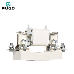 PUGO NT2 NH2 RT16-2 400A 660V IEC269 gG HRC Ceramic Blade Fuse Link Copper Fuse Holder Base 50kA Low Voltage 1-Pole Bolt-on