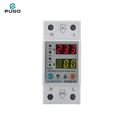 PLANNTER PLVAD-63 single-phase digital adjustable voltage and current protection relay (self resetting overvoltage and overcurrent protector)