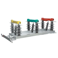 PUGO HGW1-12kV 50Hz Industrial 3-Pole Copper Disconnector Isolating Switch Silicone Composite Insulator China