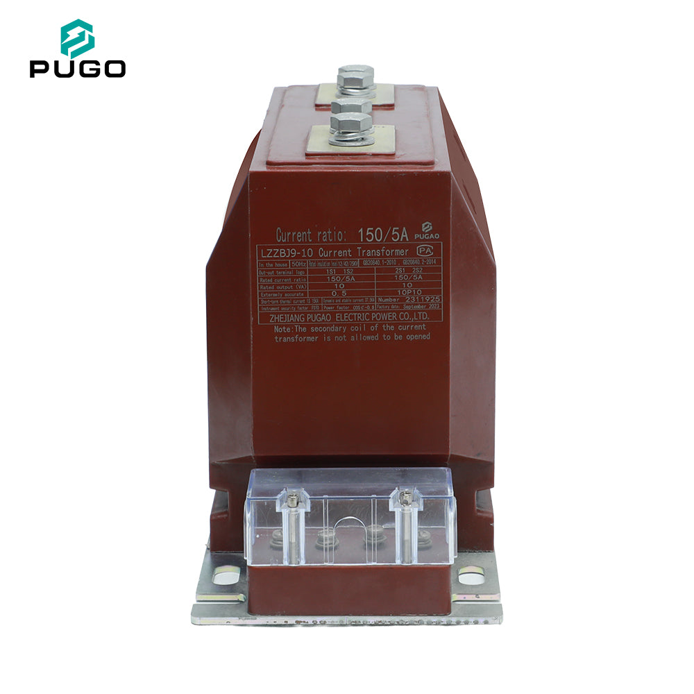 PUGO LZZBJ9-10 10kV Indoor Epoxy Resin Cast Current Transformer 150/5A 0.5/10P10 50Hz China Zhejiang