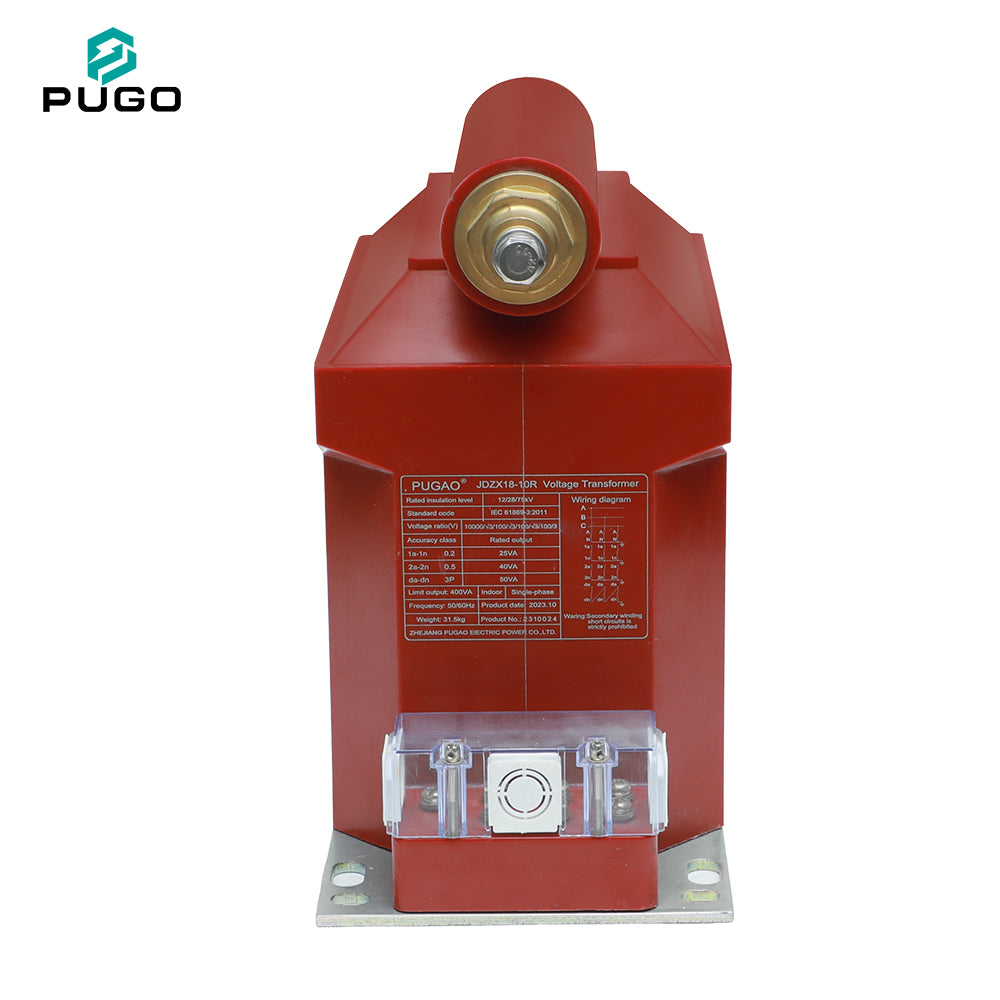 PUGO JDZX18-10R Cast Resin Indoor Single Phase Voltage Transformer 10kV with Built-in Fuse 50Hz Made in China