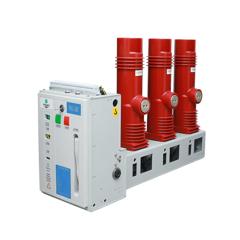 PUGAO VS1-24C Three Phase Indoor High Voltage Vacuum Circuit Breaker 24kV 1250A 31.5kA 50Hz