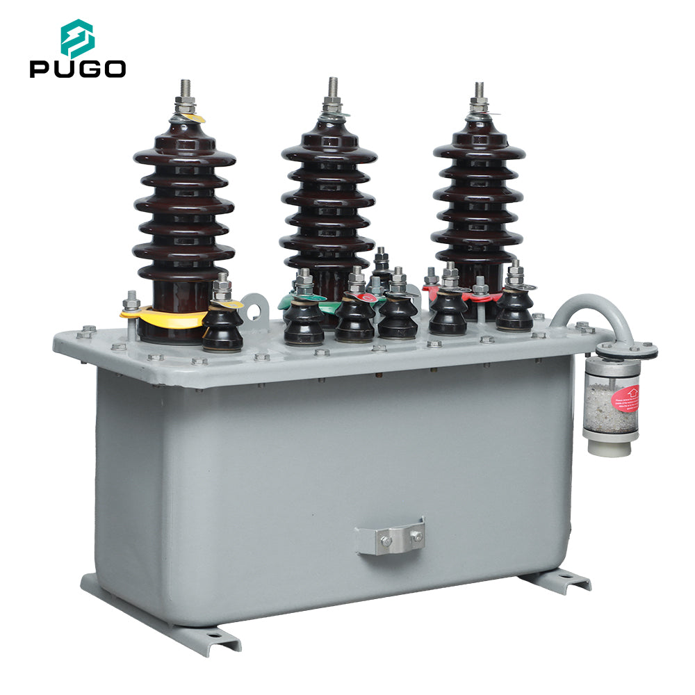 PUGO JLS-10 10kV Outdoor High Voltage Power Metering Box with Oil-Immersed Transformer Three-Phase 50Hz 100V Distribution System