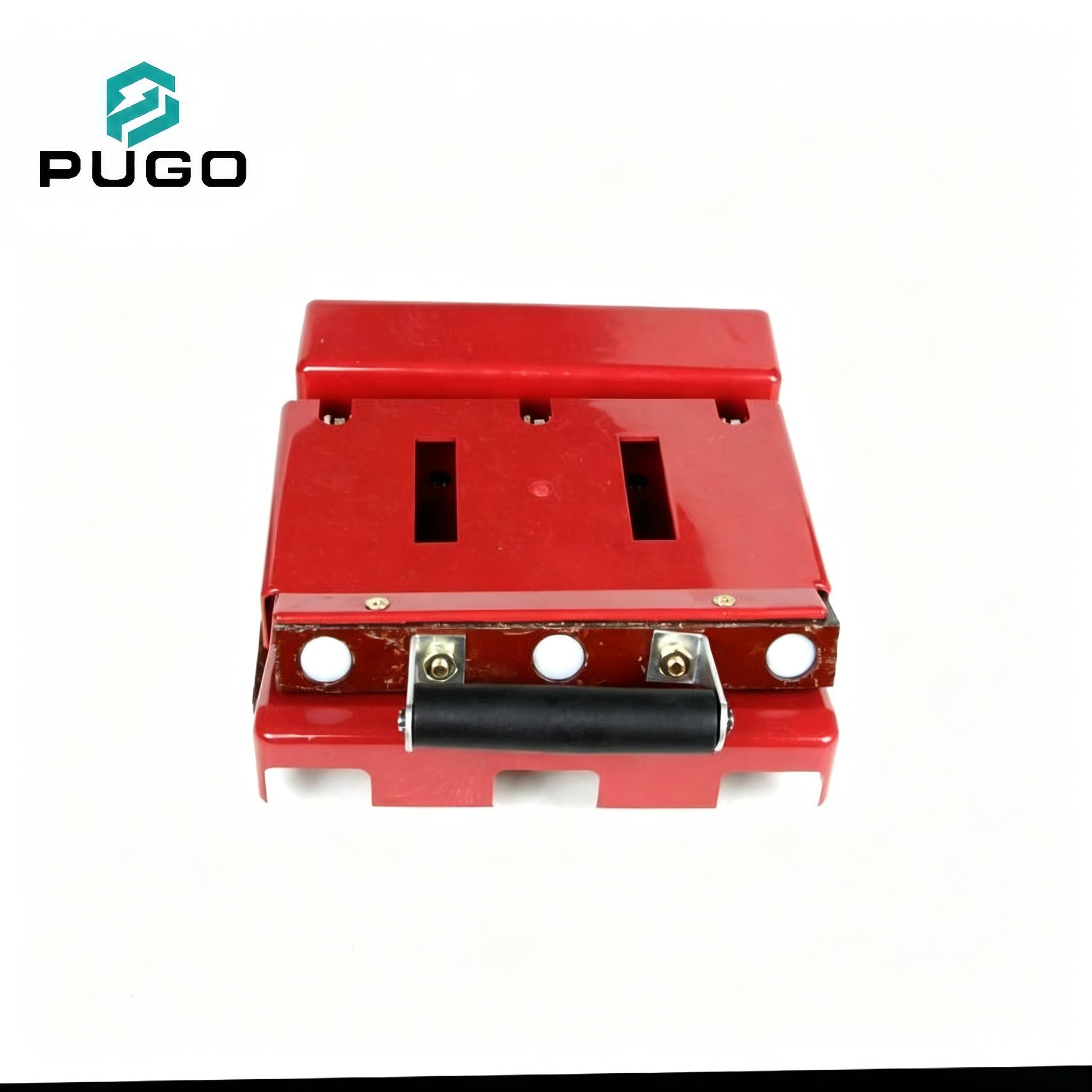 PUGO HD11F 600-38 1000A 380V 3 Pole Copper IP21 Open Type Knife Switch Central Lever Handle Isolating Disconnector