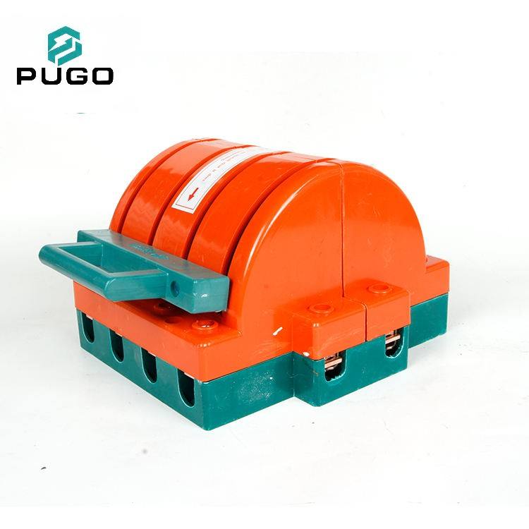 PUGO Low Voltage Disconnector HST11 4P 100A 380V Orange Copper Knife Switch China Zhejiang