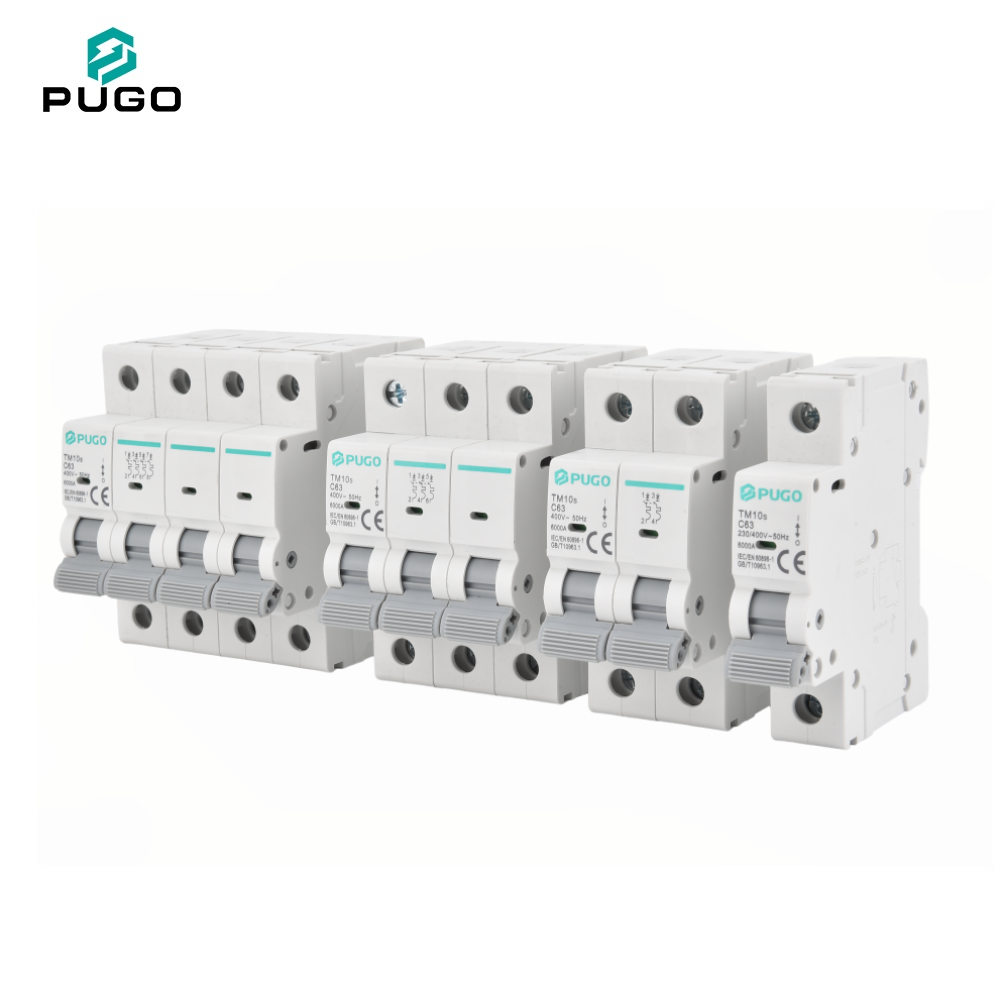 PUGO TM10s series 1P 2P 3P 4P MCB miniature circuit breaker (air switch, without leakage)