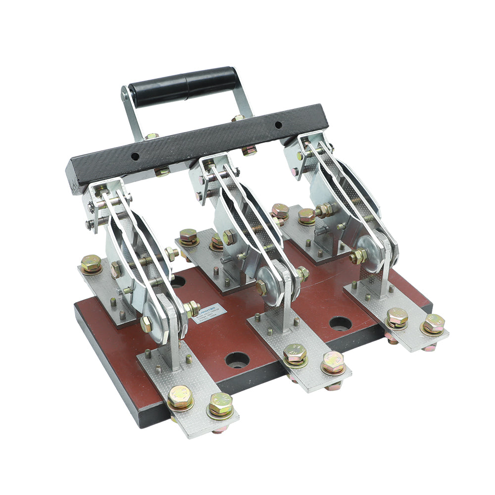 PUGO 600V AC 50Hz 3-Pole Copper Knife Switch Disconnector for Industrial Use