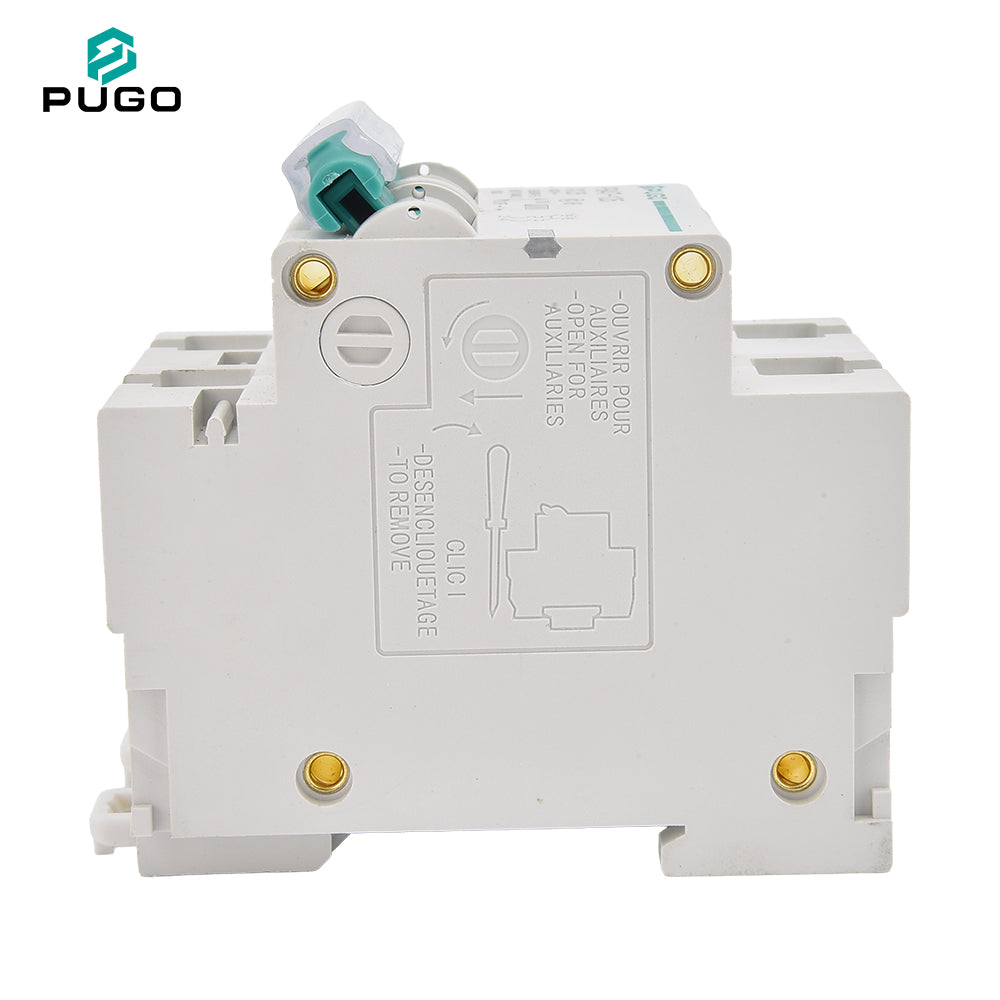 PUGO Miniature Circuit Breaker MCB PG47-125 2P 3P 4P 125A 230V 400V AC C125 10kA PA66 Industrial DIN Rail BCD Curve C Protection
