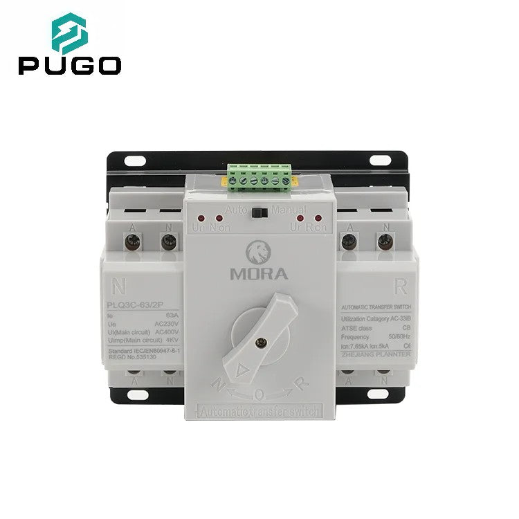 MORA 2P 63A Dual Power Automatic Transfer Switch (ATSE)