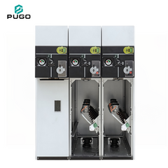PUGO SM6 MV Switchgear IM & QM Type DM1 24kV 12kV Air Insulated Industrial Power Distribution Ring Main Unit 3 Cell IP54 Metal