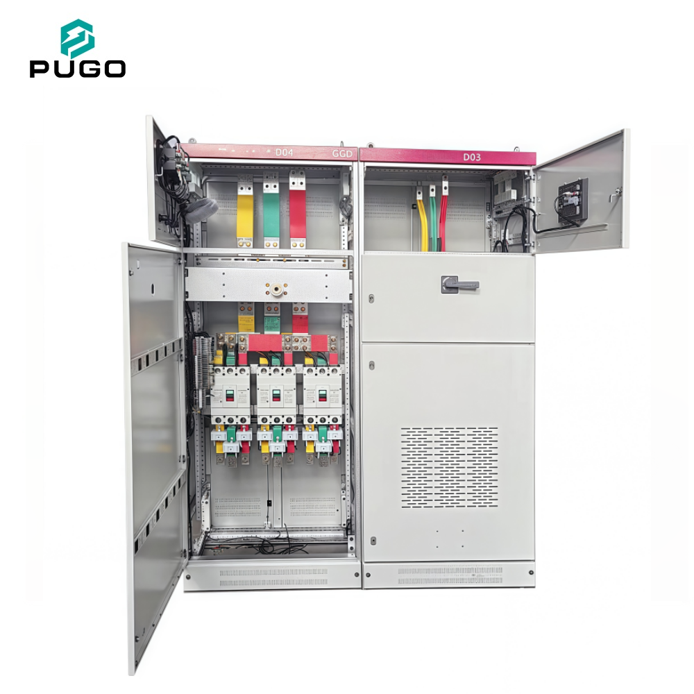 PUGO Industrial Mining Low Voltage (380V) LV Switchgear Cabinet GGD Model IP30/IP40 for Power Lighting Distribution