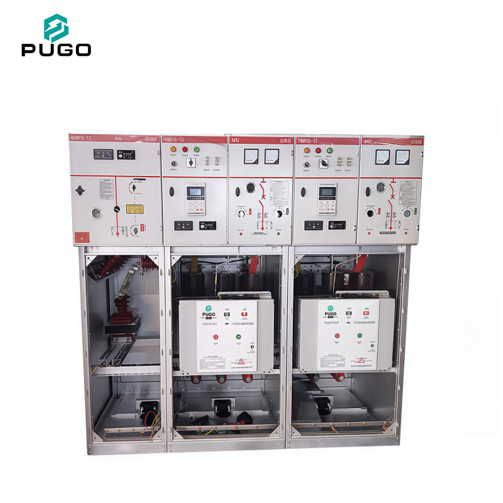 Pugao HXGN15-12 AC Metal Aluminium Zinc Coated Closed Ring Switchgear RMU High Voltage Power Distribution Industrial Rated IP40